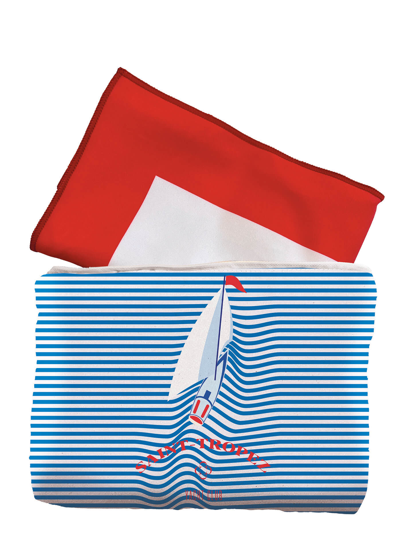 Beach towel with cover