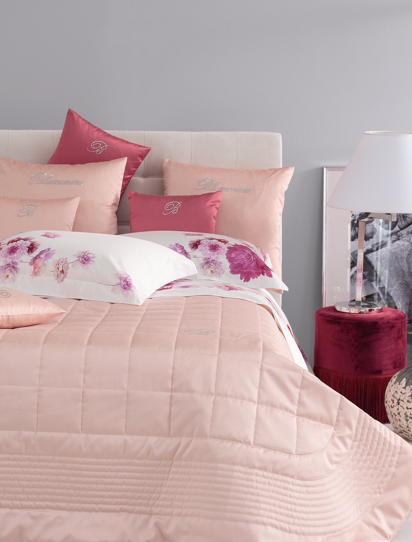 BEDSPREAD NOTE BLU FOR DOUBLE BED