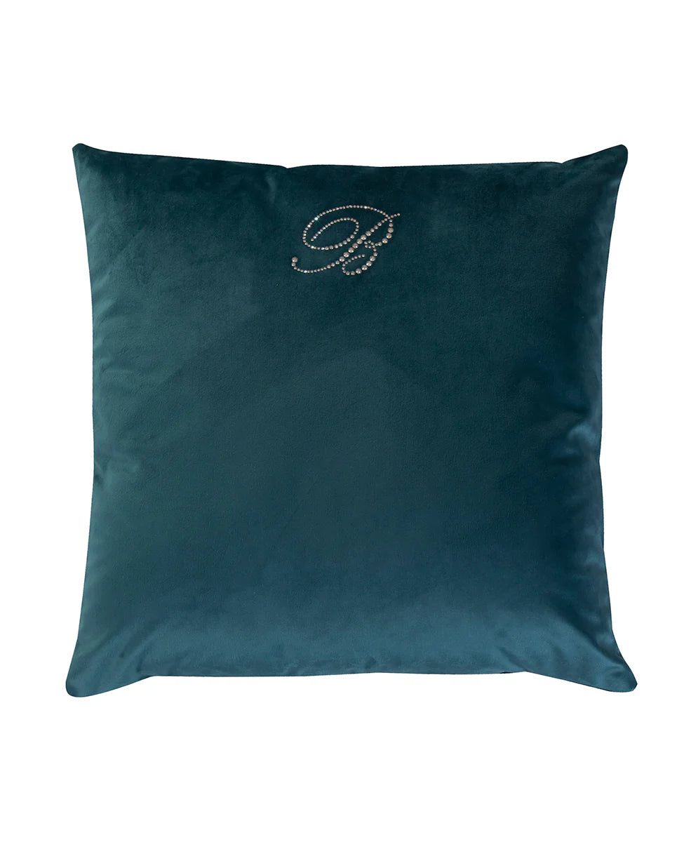 CUSHION BLU VELVET